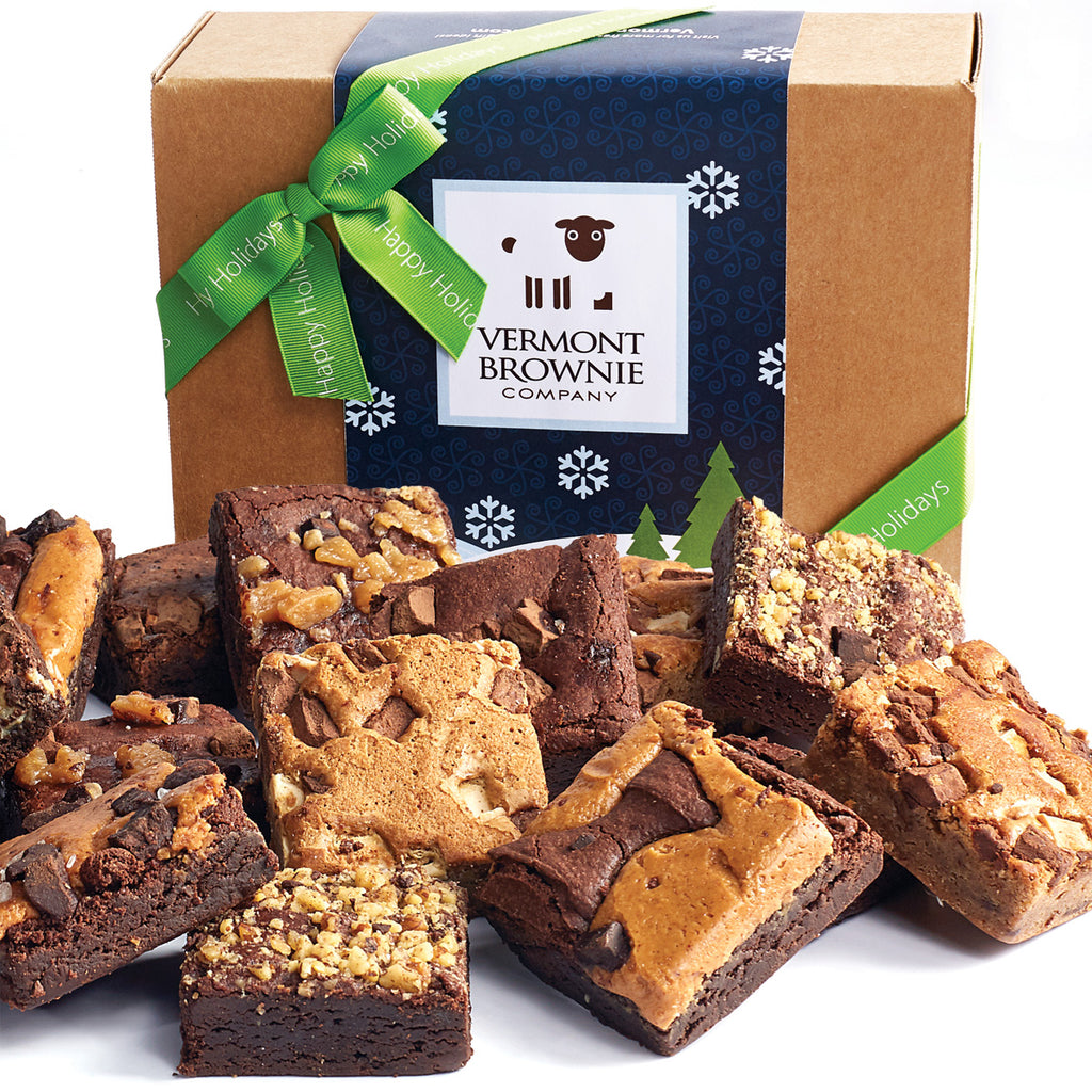 "Happy Holidays” Gourmet Brownie Sampler